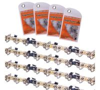 DIY-24H | 4 cadenas de sierra semicincel de 35 cm de longitud de corte, 3/8" 52 compatibles con Makita DUC353 motosierra 1,1 mm