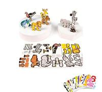 DIY 3D Creative Insect Paper Jigsaw Puzzle, Educational 3D Cartoon Puzzle, Cartoon Puzzles, Educational Toy for Activity, Classroom & Family Fun (25 Animals)