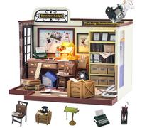 DIY 3D Wooden Doll House Kit Dollhouse Miniature with Furniture,1:24 Scale Creative Room Idea Best Gift for Children Friend Lover para Niños, Amigos y Amantes