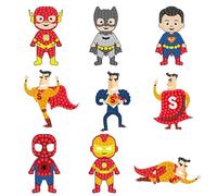 DIY 5D Diamante Sticker Kit de Pintura, 9 Piezas Pegatinas de Pinturas de Diamantes, Mosaicos Dibujo de Diamantes Pegatinas para Niños y Adultos Principiantes
