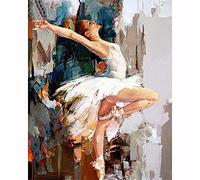 DIY 5D Diamond Painting Bailarina de ballet,Diamond Painting Kit Completo,Punto de Cruz Niños Pintura Diamante Kit,Pintar por Numeros Adultos Puzzle,Cuadros Diamantes Manualidades-30x40cm