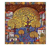 DIY 5D Diamond Painting Kit Completo,Árbol de la vida Gustav Klimt Adultos Niños Pintura de Diamantes Cristal Bordado de Punto de Cruz Artes Manualidades Hogar Pared Decoración Square Drill,40x40cm