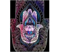 DIY 5D Diamond Painting Kit Completo para Adultos Niños，Mano de Fátima Pintura Diamante Punto de Cruz Painting Para la DecoracióN de Paredes en ei Dormitorio y la Sala de Estar Square Drill 40x50cm