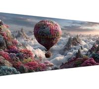 DIY 5D Diamond Painting Kit Globo AerostáTico, Pintura Diamante MontañA Dibujos con Diamantes, 5D Manualidades Adultos Painting Kits, DIY Full Drill Round Ricamo, Regalos para Mujeres 80x160cm A-NU76