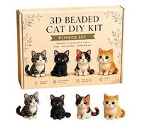 DIY Animal Beading Kit - Kids Jewelry Making Set, Animal Charm Craft Kit