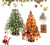 DIY Beaded Christmas Tree Kit, Handmade Mini Desk Xmas Bead Art (#G)