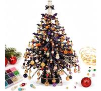 DIY Beaded Christmas Tree Kit,Handmade Mini Desk Xmas Bead Art，Halloween
