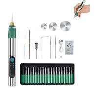 DIY Bolígrafo Grabador, Bolígrafo Grabador Portátil Inalámbrico, Bolígrafo Grabador Eléctrico para Metal, Madera, Vidrio y Plástico, USB Recargable Mini Micro Máquinas de Grabado (C)