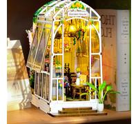 DIY Book Nook Kit - Casa de muñecas en Miniatura de Madera con Muebles y Luces LED, Decoración del hogar, Regalos navideños,Kit de construcción con LED para Adultos y niños