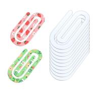 Diy Bookmark Blanks, 10-piece Large Sublimation Paper Clips, Double Sided Craft for Office Journal Planner Book, Food Document File Folder Notebook Personalized Projects