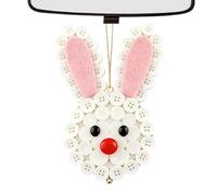 DIY Button Bunny Craft Kit - Easter Ornament, Bunny Carrot Egg Pendant Making Set, Colorful DIY Craft Kit | Beginner-Friendly Holiday Activity for Easter, Christmas, Birthday, Handmade StockingStuffer