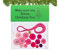 DIY Button Snowman Ornament Kit, Fun Christmas Buttons Crafts Making Set With Snowman/Santa/Angel, DIY Christmas Button Ornament Making Set, Tree Hanging Decorations, Window Ornaments