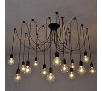 DIY Ceiling Spider Chandelier Ceiling Light Chandelier Edison Light Spider Light Classic Adjustable E27 (Color : 6 Heads) (14 Heads)