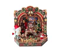 DIY Christmas Buildings, Winter Village Kit, Holiday Scene Assembly Toy Set | Festive Village Design, Creative Building Assembly Set, Winter Table Display Toy, for Birthday Dorm Bookshelf Party Mantel
