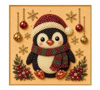 DIY Christmas Pearl Diamond Art Kit With Frame | Christmas Beads Art Craft