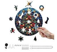 DIY Christmas Puzzle Light Catcher, Tree Star Candy Craft, Clear Large | Stained Glass Effect Art Kit Festive Home Decor Homemade Holiday Present