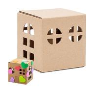 DIY Cottage Model House - Children's Handmade Building System, Educational Creative Assembly Activity Accessory, Smooth Learning Toy for Birthday Children's Day Christmas Use