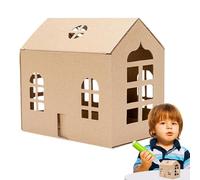 DIY Cottage Model House - Children's Handmade Building System, Educational Creative Assembly Activity Accessory, Smooth Learning Toy for Birthday Children's Day Christmas Use