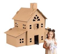 DIY Cottage Model House - Children's Handmade Building System, Educational Creative Assembly Activity Accessory, Smooth Learning Toy for Birthday Children's Day Christmas Use