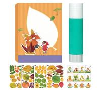 DIY Creative Leaf Art Craft Kit for Kids, Handmade Autumn Leaf Craft Set, Creative Art Project Kit, Fun Educational Activity Supplies, For Toddler Children Teens Girls Classroom Home