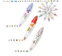 DIY Cute Animals Press Type Decorative Pen, DIY Lace Decoration Tape Pen, Animal Press Decorative Pens, Creative Cartoon Pattern Decorative Tape, Lace Correction Tape Roller Pen For Kids (3PCS-A)