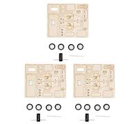 DIY de madera tire hacia atrás coche ciencia educativa experimento tecnología juguete conjunto para niños