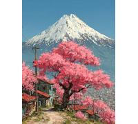 DIY Diamond Painting Adultos áRbol, 5D Diamond Painting Monte Fuji, DIY Punto de Cruz Diamante Manualidades Adultos Kits, 5D Cuadro Diamantes Art Kits, para Decoracion Pared, Regalo, 90x120cm Z-7911