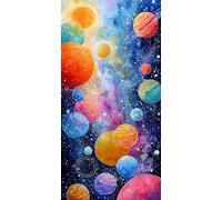 DIY Diamond Painting Adultos Tierra, 5D Diamond Art Paisaje, Manualidades Adultos Kit Completo de Pintura de Diamante, Cuadro Diamantes Kit para Principiantes, Decoración De Pared 70x140cm A-4782
