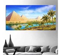 DIY Diamond Painting Kit Completo Grande Pirámide de egipto Cuadros Diamantes 5D Adultos/Niños Bordado Punto de Cruz Cristal Rhinestone Art para decor de la pared del hogar Square drill 30x60cm