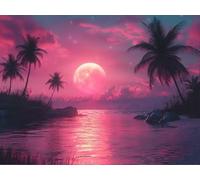 DIY Diamond Painting Kit para Adultos, Cielo Estrellado PúRpura 5D Diamont Art, Pintura Bordado Mosaico Cristal, Adecuado para Niño Principiantes, Decoración Pared Regalo 90x120cm YN7N-905