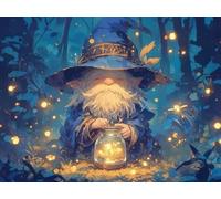 DIY Diamond Painting Kit para Adultos, Noche De LuciéRnagas 5D Diamont Art, Pintura Bordado Mosaico Cristal, Adecuado para Niño Principiantes, Decoración Pared Regalo 40x50cm YN7N-859