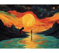 DIY Diamond Painting Kit para Adultos, RíO Del Sol 5D Diamont Art, Pintura Bordado Mosaico Cristal, Adecuado para Niño Principiantes, Decoración Pared Regalo 100x140cm YN7N-704