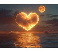 DIY Diamond Painting Kit para Adultos, Sol Nublado 5D Diamont Art, Pintura Bordado Mosaico Cristal, Adecuado para Niño Principiantes, Decoración Pared Regalo 30x40cm YN7N-884