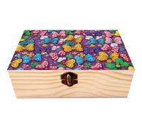 DIY Diamond Painting Rhinestones Decorative Storage Box Partial Drill Crystal Mosaic Storage Container Wooden Crystal Case Kit for Home Car Desk Decoration Craft, DIY Art Craft for Adults