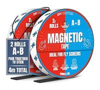 DIY Doctor Cinta Magnética para Mosquiteras (4m) - Autoadhesiva 2m + 2m con Polaridad A+B - Se Puede Cortar para Bricolaje