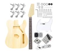 DIY Ensamblado Juego Completo De Guitarra Eléctrica Ensamblada A Mano Guitarra Eléctrica De Tilo Principiante Tocando Guitarra De Madera