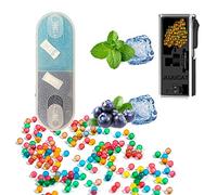 Diy Explosión Perlas Bola, 2000 piezas de cuentas para hacer estallar mezcladas y 1 pieza de máquina para hacer estallar, cuentas con sabor a cigarrillo, cigarrillos mentolados