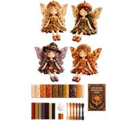 DIY Fairy Sewing Kit | 4-in-1 Felt Fairy Doll Craft Set With Wings | Beginner Friendly Fabric Sewing Kit For Kids & Adults | Handmade F́airy Plush Dolls DIY Craft Ķit For Home Decor & Creative Gift