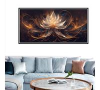 DIY Flor Pintar por Números Fantasía Pintura por Números Adultos con Bastidor y Grande Lienzo 60x120cm, Kit de Pintura al óleo con 3 Pinceles and Pigmento Acrílico, Home Room Decor, Regalo Mujer