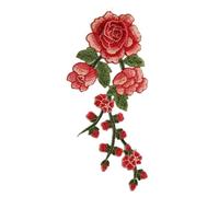 DIY Floral Colorful Iron On Patch Long String Flowers Clothes Sticker Embroidery Patches(Color 10)