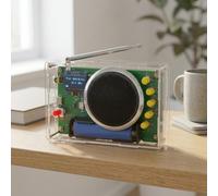 DIY FM Radio Kit with para oled Display for Electronics Learning(Kit) | DIY assembly, soldering practice, educational tool, beginners to adults, hands-on learning