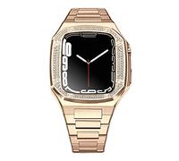 DIY FOR BAND 8 7 6 Metal acero inoxidable 45 mm 41 mm Reloj Set para iWatch Kit de modificación de correa de diamante de 44 mm