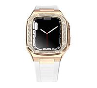 DIY FOR BAND 8 7 6 Metal acero inoxidable 45 mm 41 mm Reloj Set para iWatch Kit de modificación de correa de diamante de 44 mm