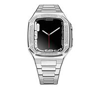 DIY FOR BAND 8 7 6 Metal acero inoxidable 45 mm 41 mm Reloj Set para iWatch Kit de modificación de correa de diamante de 44 mm