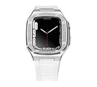 DIY FOR BAND 8 7 6 Metal acero inoxidable 45 mm 41 mm Reloj Set para iWatch Kit de modificación de correa de diamante de 44 mm