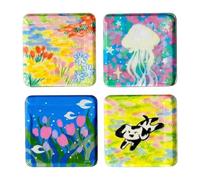 DIY Fridge Magnet Kit,Decorative Small Blank Painting Frame Art Craft | Magnets Craft | for School Classroom Workplace Party Whiteboard Locker Home Kitchen Apartment