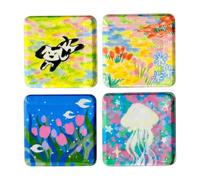 Diy Fridge Magnet Kit - Refrigerator Magnets Set, Acrylic Blank Painting Frame Crafts Projects, Fridge Magnet Making Kit | For Home Kitchen Apartment School Classroom Workplace Party Whiteboard Locker
