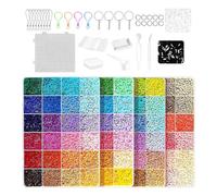 DIY Fuse Beads Kit, Handmade Bead Craft Set, DIY Bead Melting Kit, Colorful Creative Activity Set, Fuse Beadings Craft, Colorful Beads with Pegboards and Tools for Creative Crafting