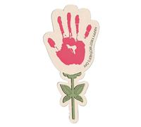 DIY Handprint Flower - Wooden Craft Sign Kit, 10.63 Creative Art with Easy Assembly, Kids Activity with Safe Material, Home Decor with Personalized Design, Handprint Flower Craft for Party Use