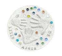 DIY Handprint Stepping Stone Kit,DIY Family Keepsake - Mother's Day Handprint Craft Kit,for Teens Adults Homeowners Mother's Day Birthday Garden Yard Backyard Home Office Studio School Project